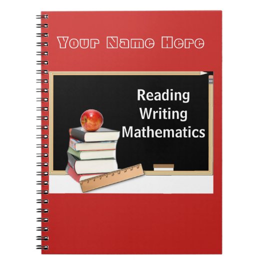 Chalkboard terug naar school Notitieboek (Voorkant)