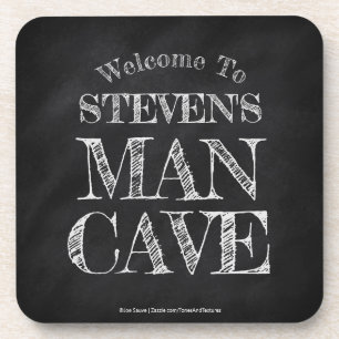 Chalkboard Texture Custom Man Cave Bier Onderzetter