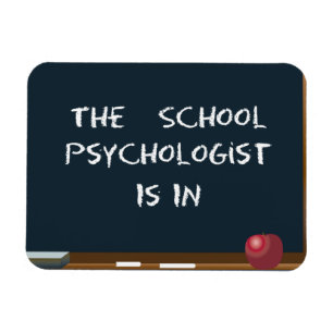Chalkboard "the school psychologist is in" Magnet Magneet