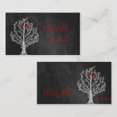 Chalkboard Theme Bedankt Visitekaartje (Voorkant / Achterkant)