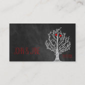 Chalkboard Theme Bedankt Visitekaartje (Achterkant)