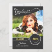 Chalkboard Theme Class of 2025 Afstuderen Kaart (Voorkant)