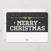 Chalkboard Theme Future Mr. en Mrs. Feestdagenkaart (Achterkant)