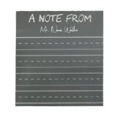 Chalkboard Themed Notes Notitieblok (Voorkant)
