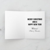 Chalkboard Time to Drink Champagne Holiday Card Feestdagen Kaart (Binnen)