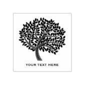 Chalkboard Tree Silhouette Rubberstempel (Afrduk)