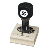 Chalkboard Tree Silhouette Rubberstempel (Stempel)