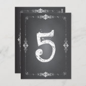 Chalkboard Trouwtafel Kaart (Voorkant / Achterkant)