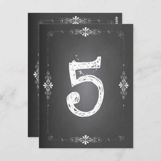 Chalkboard Trouwtafel Kaart (Voorkant / Achterkant)