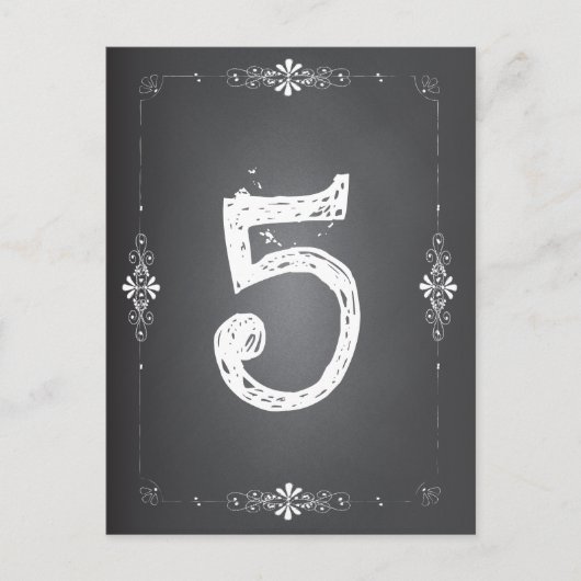 Chalkboard Trouwtafel Kaart (Voorkant)