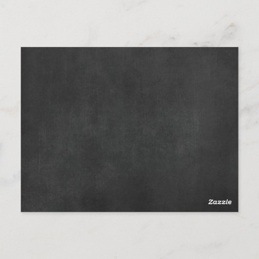 Chalkboard Trouwtafel Nummer Briefkaart (Achterkant)