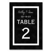 Chalkboard Trouwtafel Nummers Kaarten (Achterkant)