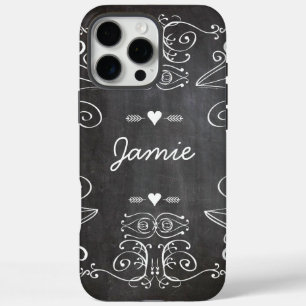 Chalkboard Typografie Art iPhone 16 Pro Max Hoesje