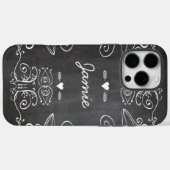 Chalkboard Typografie Art Case-Mate iPhone Case (Achterkant (horizontaal))