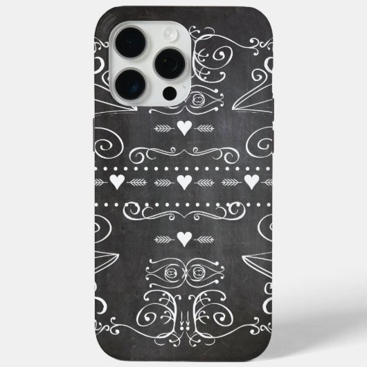 Chalkboard Typografie Art Case-Mate iPhone Case (Achterkant)