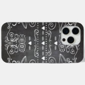 Chalkboard Typografie Art Case-Mate iPhone Case (Achterkant (horizontaal))