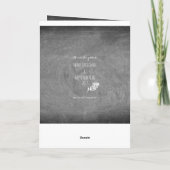 Chalkboard Typografie Black White Kerstmis Kaart (Achterkant)