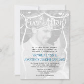 Chalkboard Typografie Je foto-huwelijk nodigt uit Kaart (Achterkant)