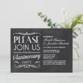 Chalkboard Typografie | Jubileum Partij bij de uit Kaart (Staand voorkant)