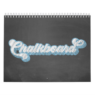 Chalkboard Typografie Kalender
