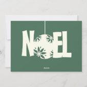 Chalkboard Typografie kerstfotokaart Feestdagenkaart (Achterkant)