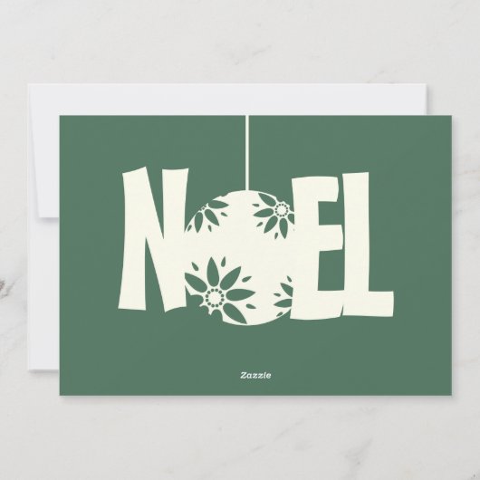 Chalkboard Typografie kerstfotokaart Feestdagenkaart (Achterkant)