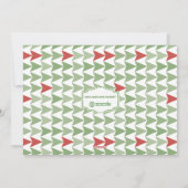 Chalkboard Typografie Merry kerstkaart (Achterkant)