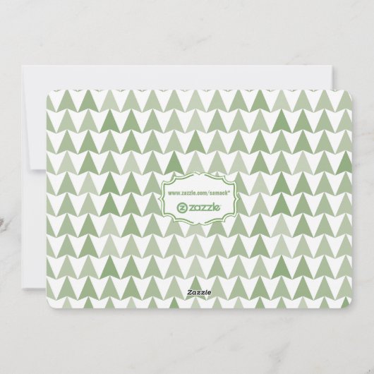 Chalkboard Typografie Merry kerstkaart (Achterkant)