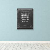 Chalkboard Typografie met een Inspirerend Citaat Canvas Afdruk (Insitu (Houten vloer))
