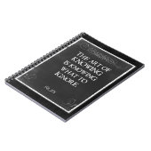 Chalkboard Typografie met een Inspirerend Citaat Notitieboek (Linkerzijde)