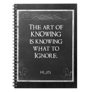 Chalkboard Typografie met een Inspirerend Citaat Notitieboek