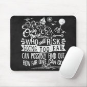 Chalkboard Typografie Motivatie Quote Adventure Muismat (Met muis)