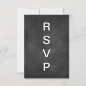 Chalkboard Typografie RSVP (Voorkant)