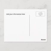 Chalkboard Typografie Save the Date Briefkaart (Achterkant)