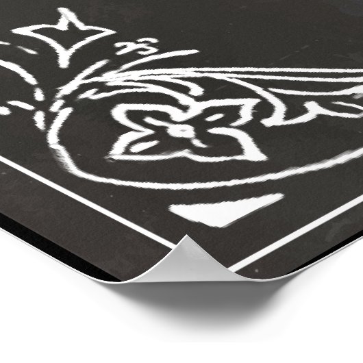 Chalkboard  Typography Wedding Poster (Hoek)