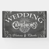 Chalkboard  Typography Wedding Spandoek (Horizontaal)