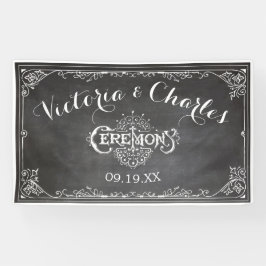 Chalkboard  Typography Wedding Spandoek