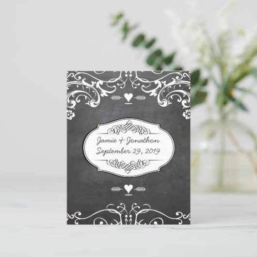 Chalkboard Typography Weddings (Staand voorkant)