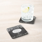 Chalkboard Typography Weddings Bier Onderzetter (Rechterzijde)