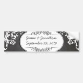 Chalkboard Typography Weddings Bumpersticker (Voorkant)
