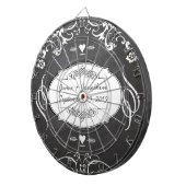 Chalkboard Typography Weddings Dartbord (Voorkant Rechts)