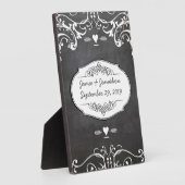 Chalkboard Typography Weddings Fotoplaat (Zijkant)