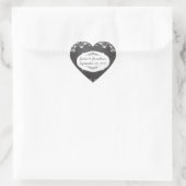 Chalkboard Typography Weddings Hart Sticker (Tas)