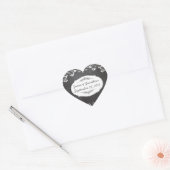 Chalkboard Typography Weddings Hart Sticker (Envelop)