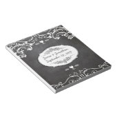 Chalkboard Typography Weddings Notitieblok (Schuin)