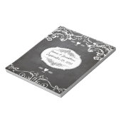 Chalkboard Typography Weddings Notitieblok (Linkerzijde)
