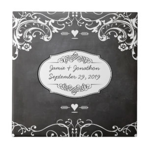 Chalkboard Typography Weddings Tegeltje