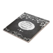 Chalkboard Typography Weddings Tegeltje (Zijkant)