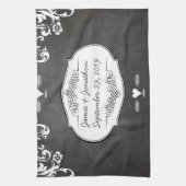 Chalkboard Typography Weddings Theedoek (Verticaal)