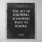 Chalkboard Typography with an Inspirational Quote Poster (Voorkant)